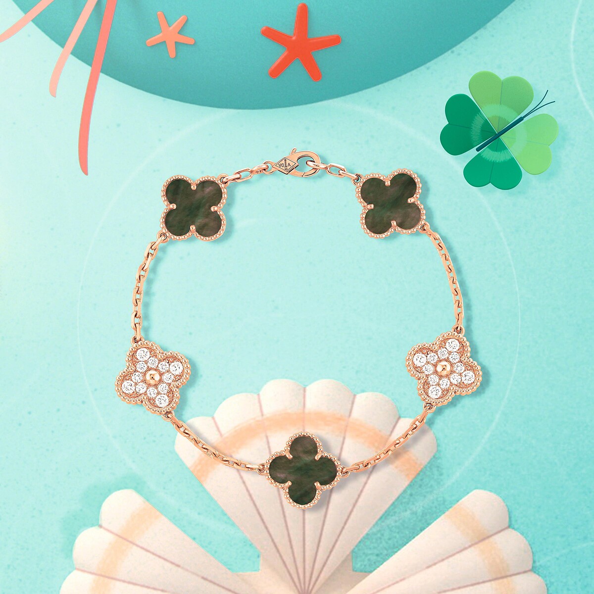 Van Cleef & Arpels - Alhambra系列形象圖3_藝術家Burcu& Geoffrey創作