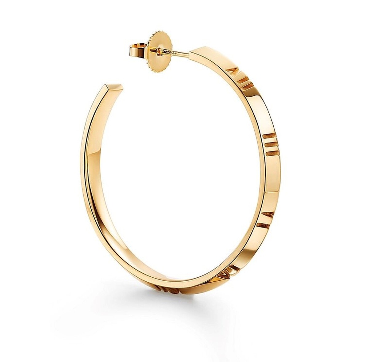 Tiffany & Co.Atlas X系列系列圈形耳環，18K黃金，大號，售價店洽