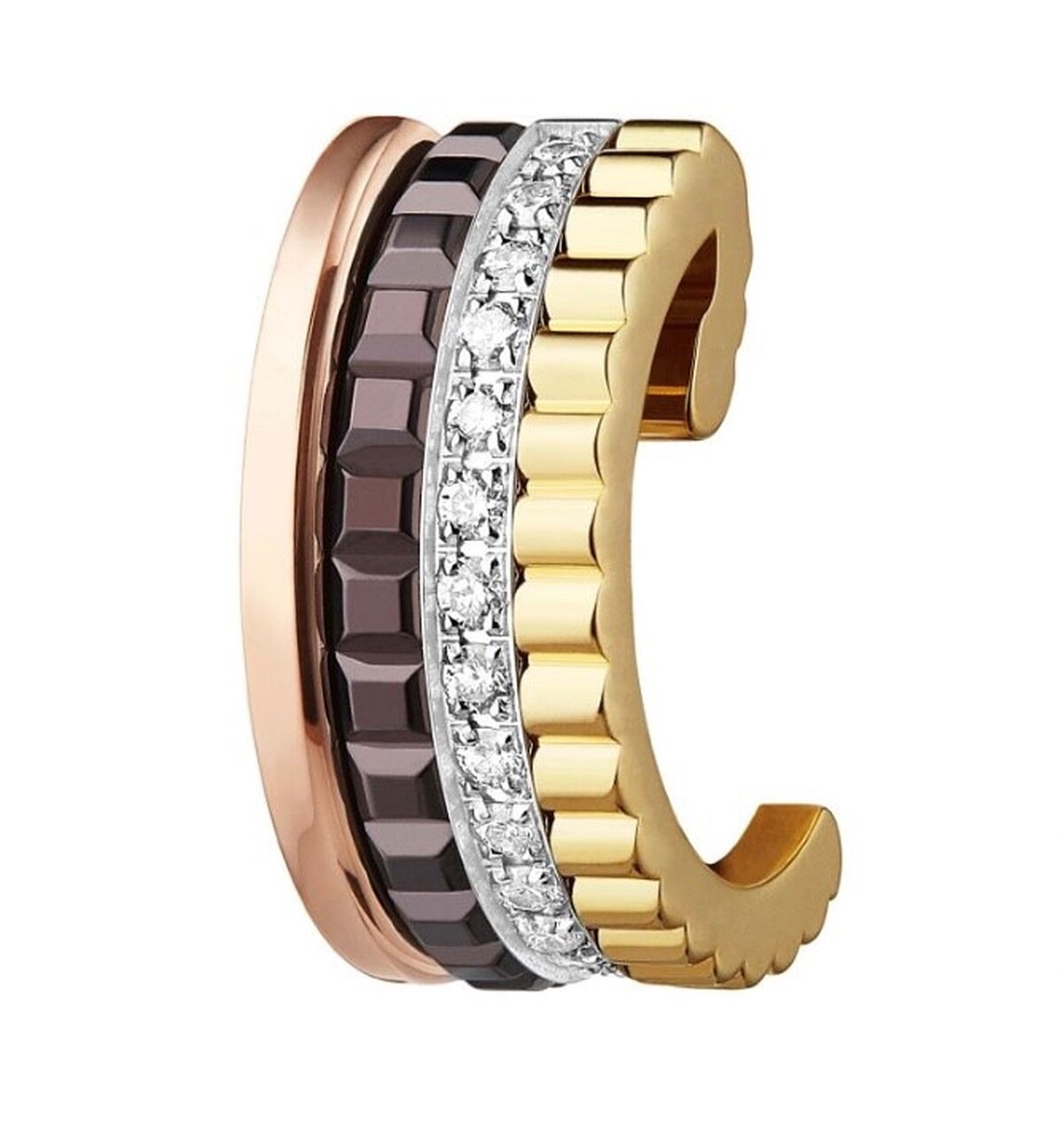 Boucheron 寶詩龍 Quatre Classique系列耳夾，S號，售價NT70,500