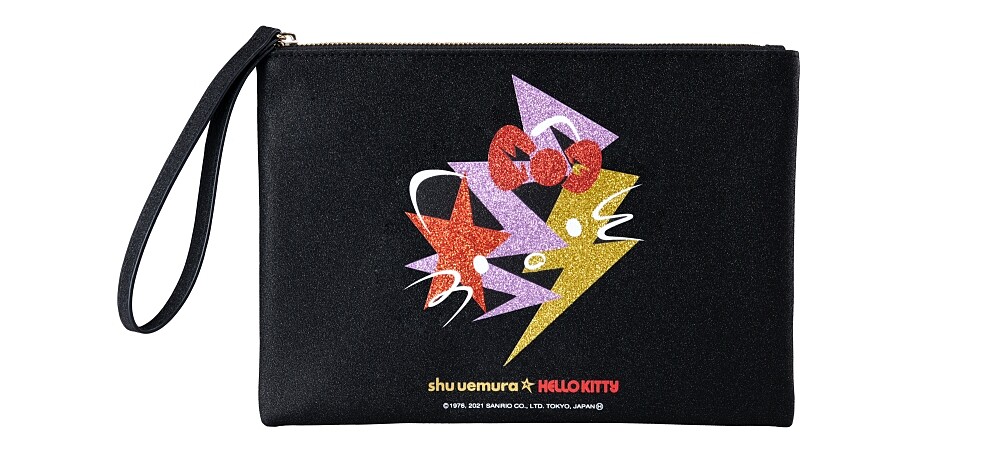 shu uemura植村秀 X Hello Kitty聯名系列周邊商品化妝包。