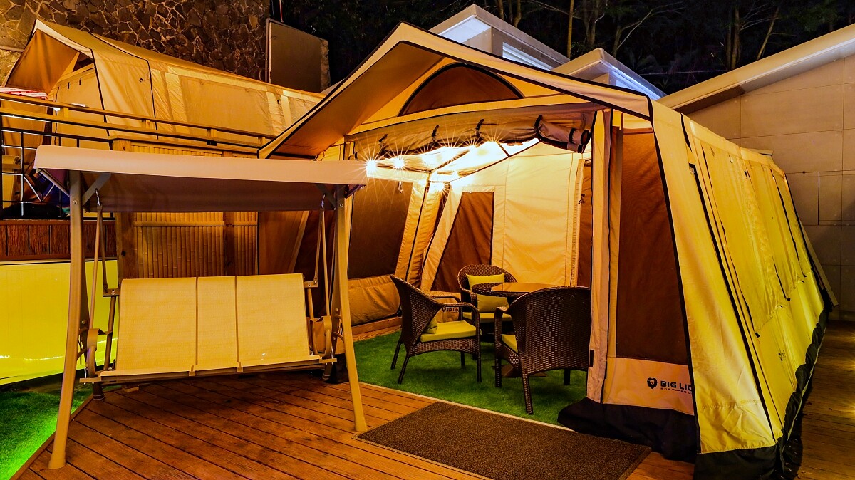 谷關統一渡假村頂級豪華露營帳蓬