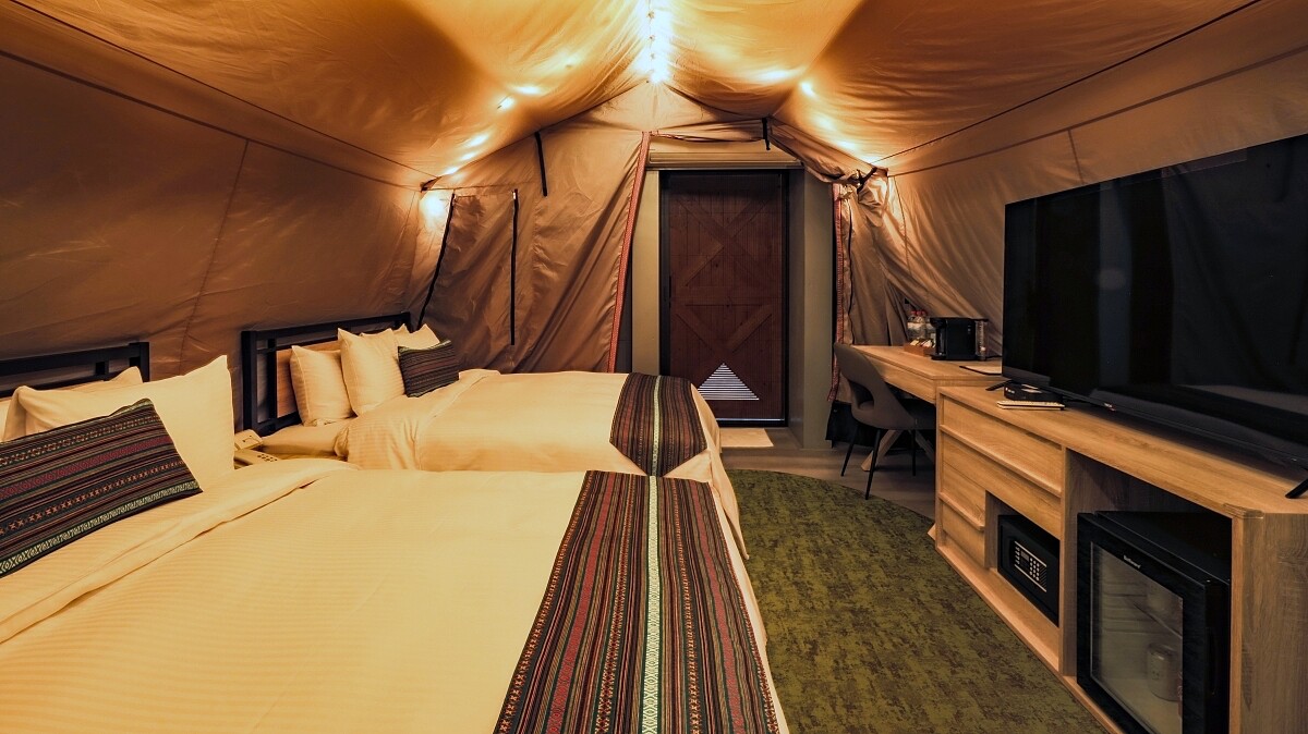 谷關統一渡假村頂級豪華露營帳蓬