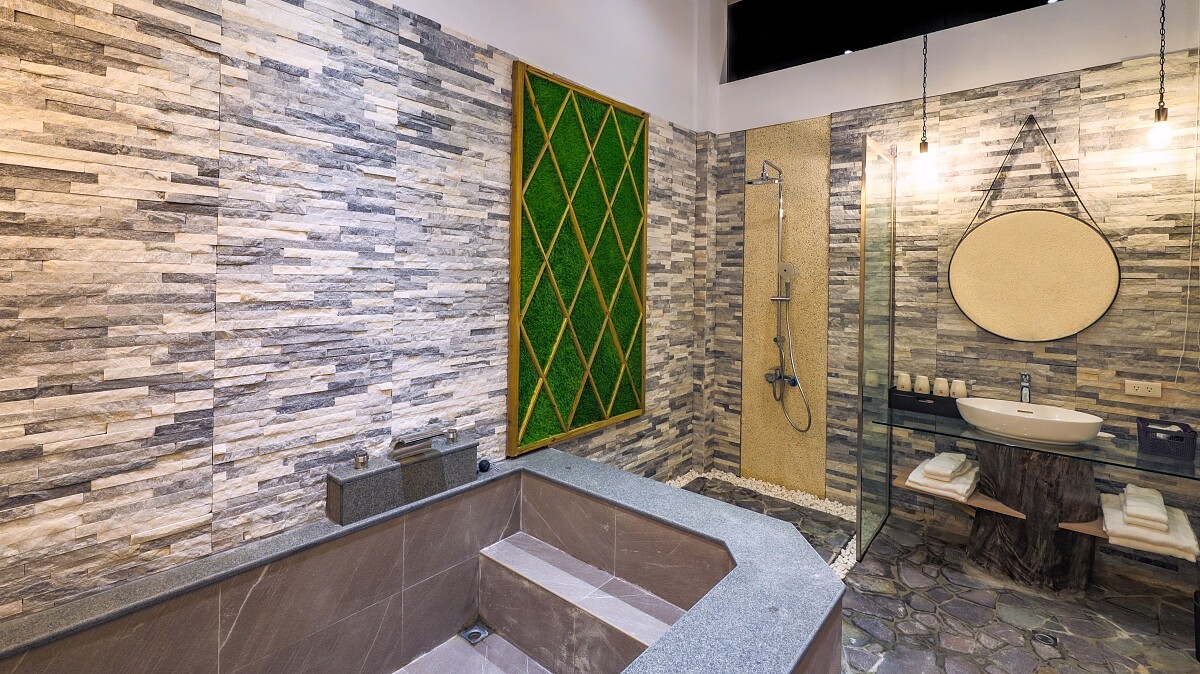 谷關統一渡假村頂級豪華露營帳蓬有獨立泡湯浴池