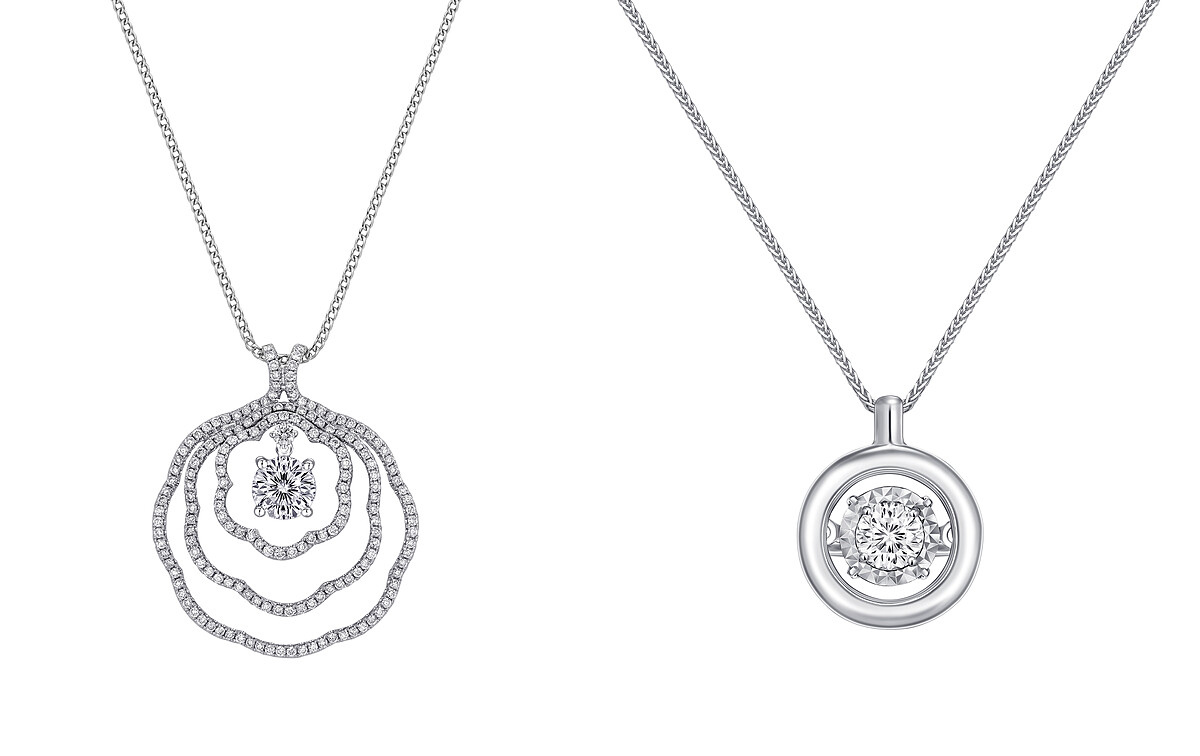 設計款系列牡丹之星鑽墜、輕奢系列Joy鑽墜。