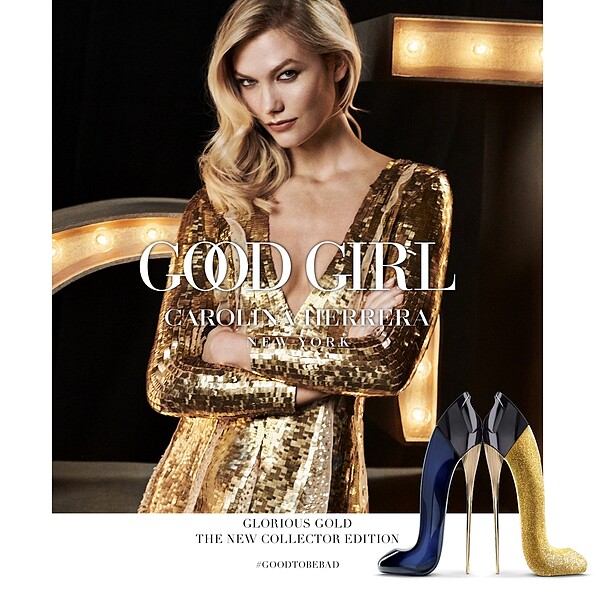 Carolina Herrera Good Girl女性淡香精2020新春耀金限量版形象圖。