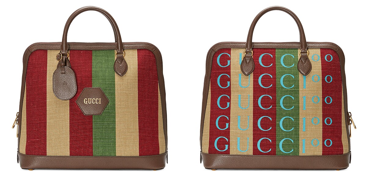 Gucci Centennial 多色條紋肩背提包，NT$100,500