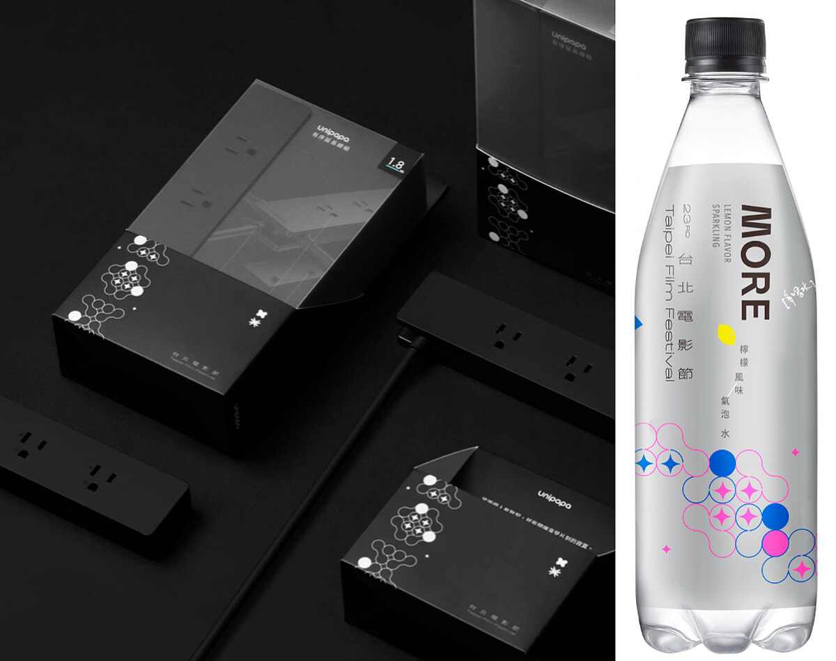 設計品牌Unipapa有序延長線、多喝水MORE聯名氣泡水