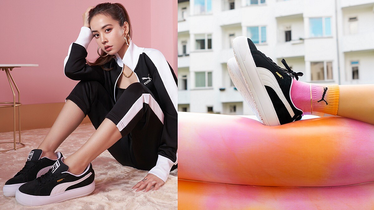 FOLLOW流行天后JOLIN的高冷時尚，PUMA SUEDE MAYU女力覺醒厚時代
