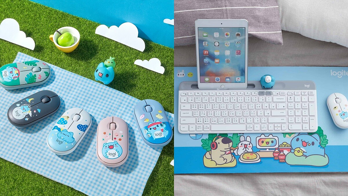Logitech羅技攜手貓貓蟲咖波推鍵盤滑鼠組！聯名滑鼠上蓋及滑鼠墊超可愛