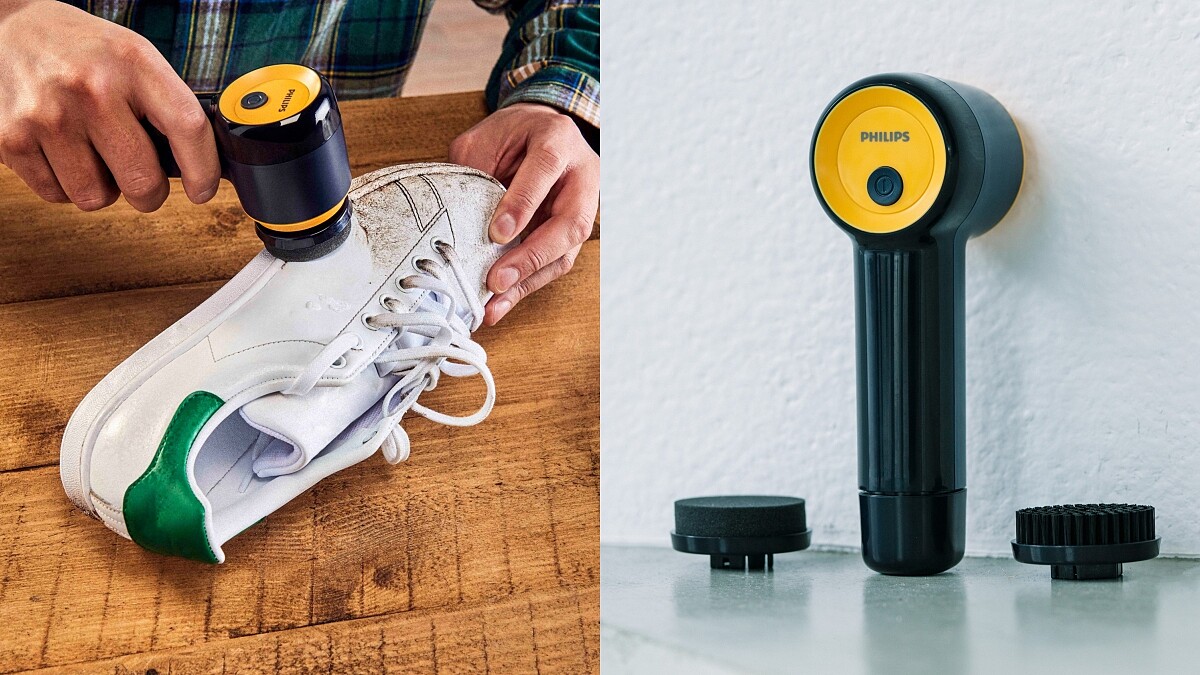 飛利浦「電動洗鞋機」開賣！簡單3步驟、輕巧重量，隨時把愛鞋照顧好