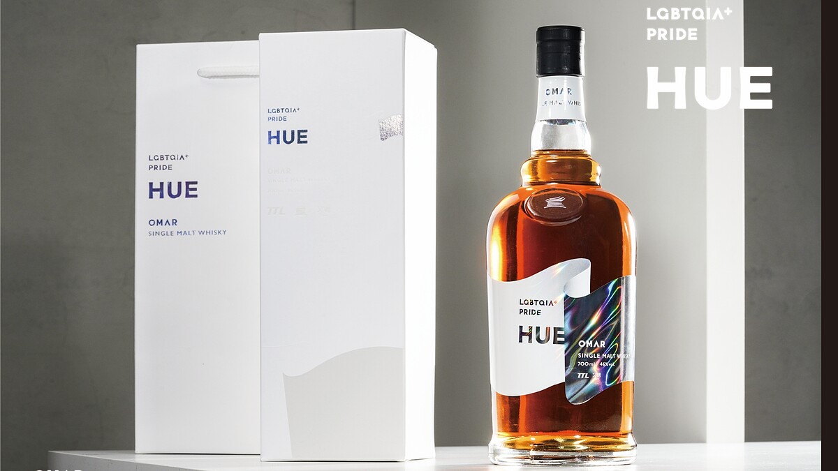 10月彩虹驕傲月！圓山大飯店攜手三金設計師方序中，推出彩虹紀念酒「HUE」為愛喝采