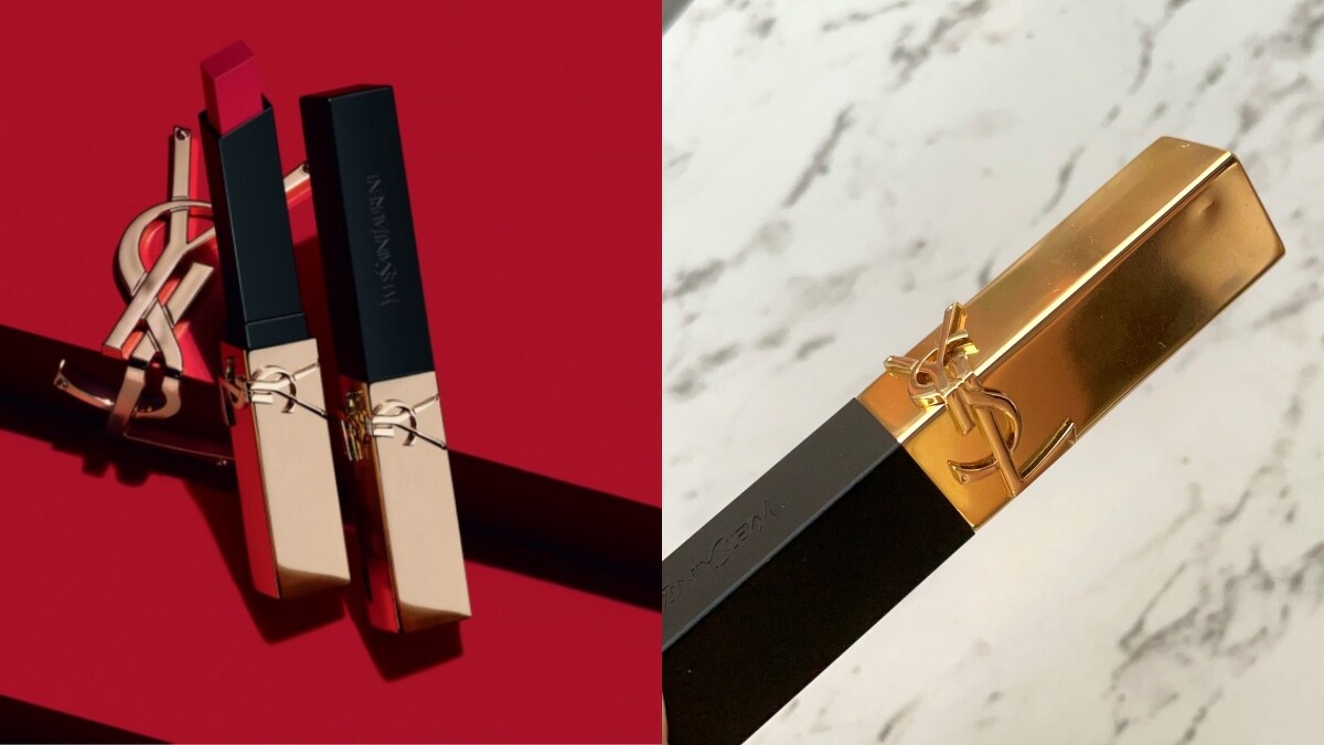 YSL 奢華緞面絲絨唇膏浮刻不羈版,精緻浮雕管身。