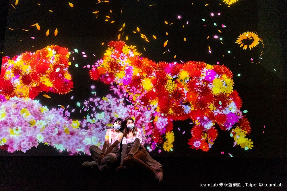 teamLab未來遊樂園與花共生的動物們∥(圖/聯合數位文創提供)