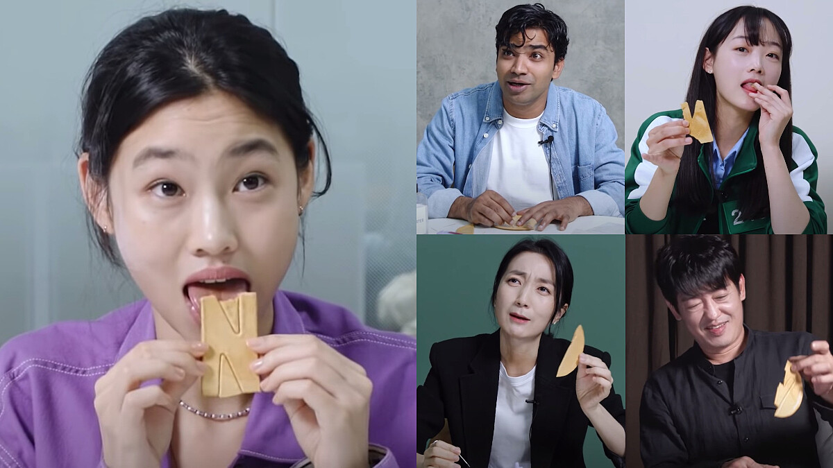  《魷魚遊戲》鄭好娟、「智英」李瑜美、韓美女、德秀、阿里再次挑戰「椪糖」關卡，親證狂舔根本沒用？全員淘汰！