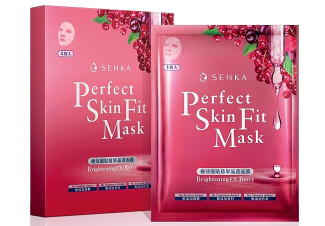 專科極效服貼莓果晶透面膜單片入，NT89、4片入，NT339