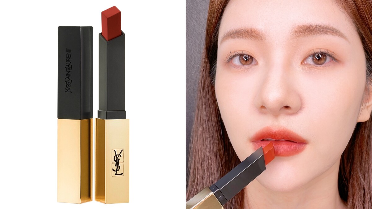 YSL奢華緞面絲絨唇膏2021誘惑棕紅系列(#32欲滴巧棕)，NT1,360