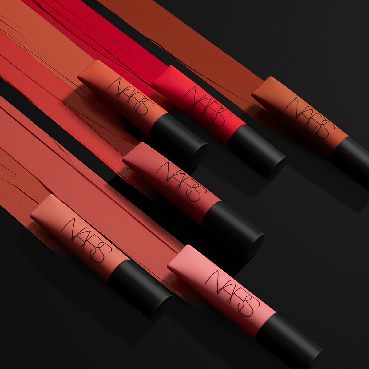 NARS 雲霧唇誘2021年全新6色情境圖。