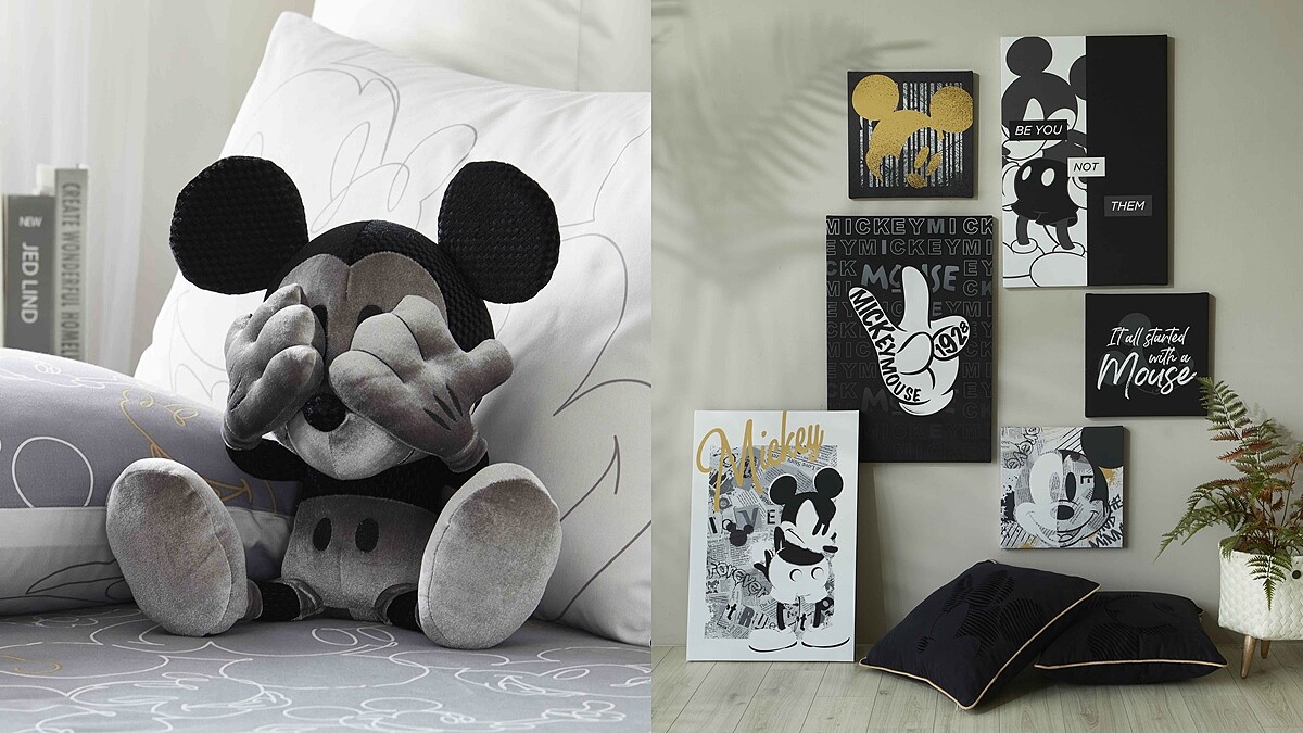 大人系「酷黑米奇」居家用品帥炸！HOLA推黑標迪士尼系列，極簡藝術風格質感破表