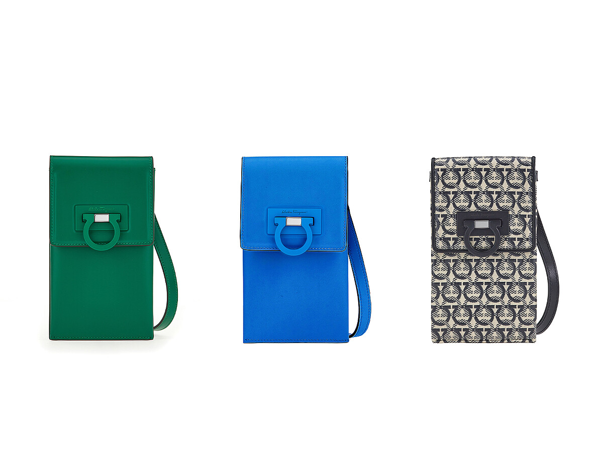 TRIFOLIO牛皮手機包，建議售價NT25,900