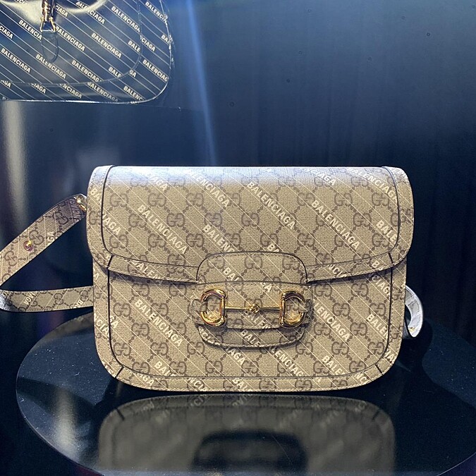 Gucci Horsebit 1955 X Balenciaga肩背包，NT91,100