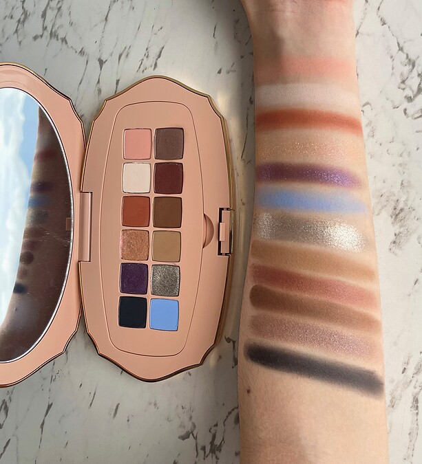 GUCCI眼影盤實際手部試色