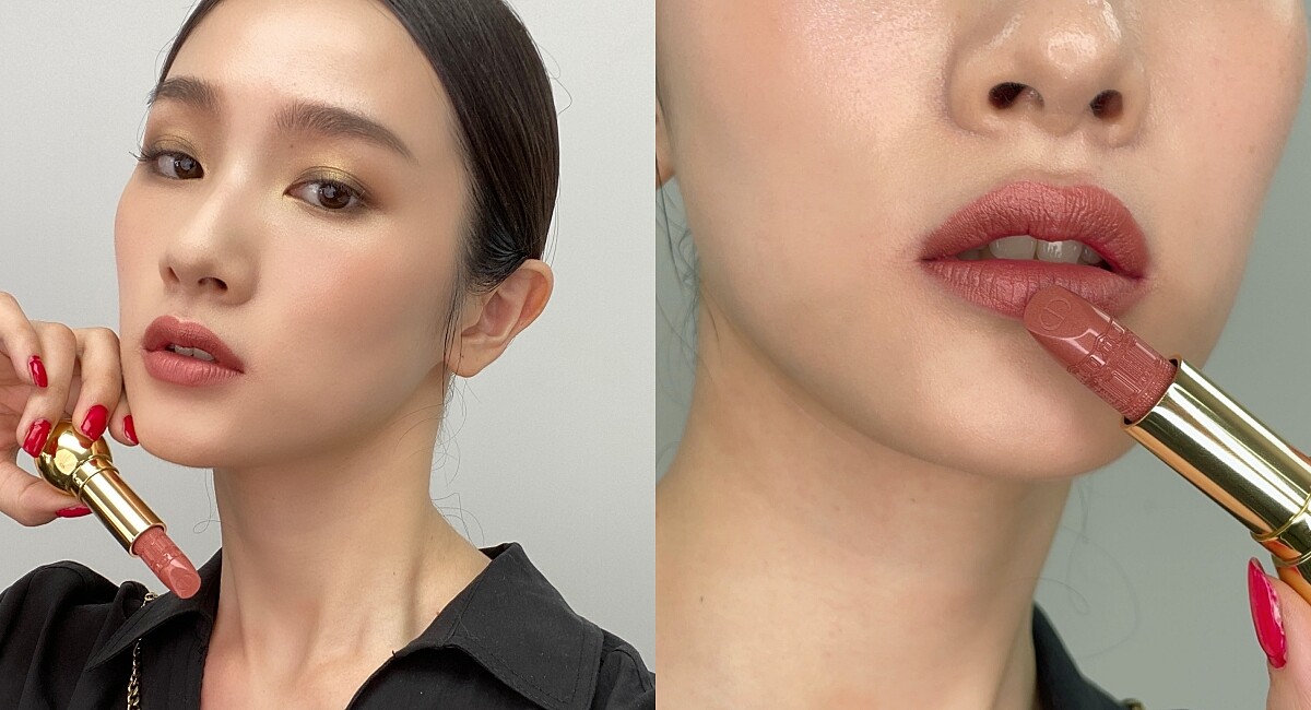 金燦粉霧絲絨唇膏，#074乾燥玫瑰