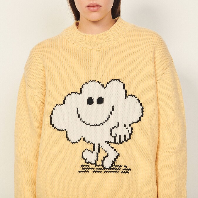 SANDRO X MR MEN LITTLE MISS 黃色毛衣，價格店洽。