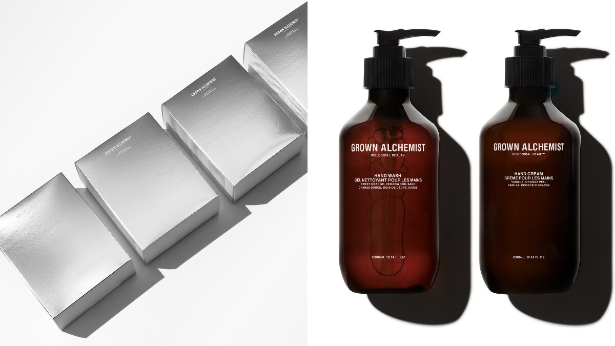 GROWN ALCHEMIST 2021聖誕系列限定手部保養組合(甜橙雪松手部清潔露300ml、經典護手霜300ml)，NT1,600