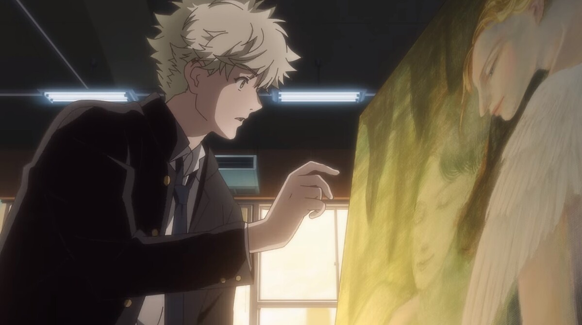 ▲▼矢口八虎受森學姐的畫感動,成了他走上繪畫之路的啟蒙。(圖/Netflix)