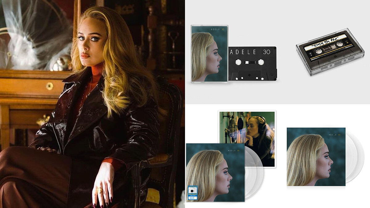  愛黛兒Adele《30》11月19日全球發行，實體專輯好精彩！黑白+透明膠、限定卡帶，豪華盤CD還多3首歌！