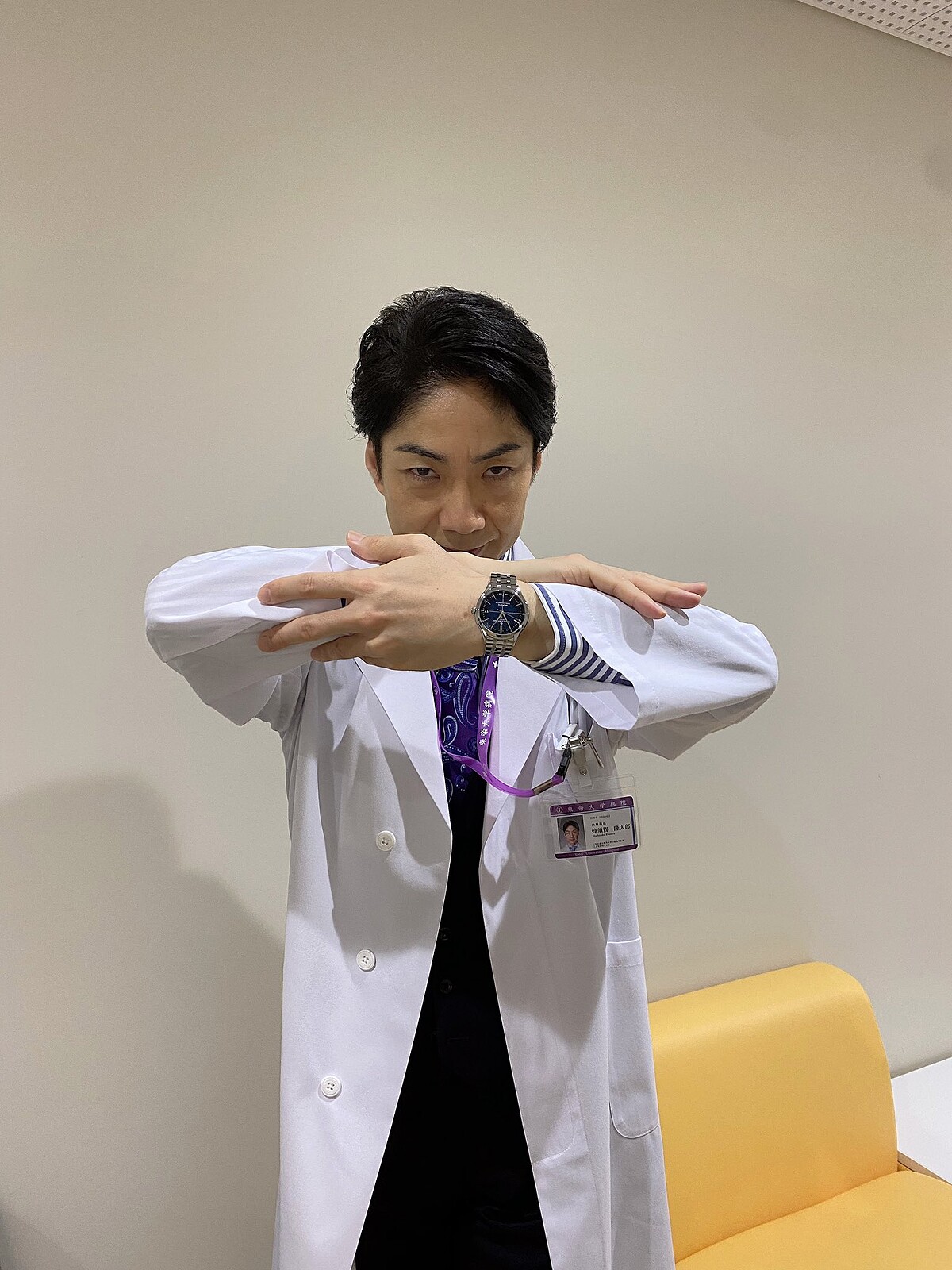 派遣女醫X 7 野村萬齋飾演代理院長蜂須賀 Photo/ @DoctorX_tvasahi