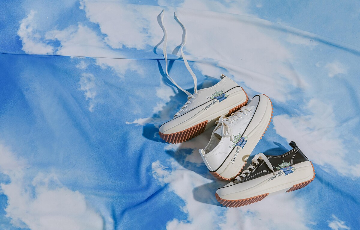 玩具總動員厚底帆布鞋