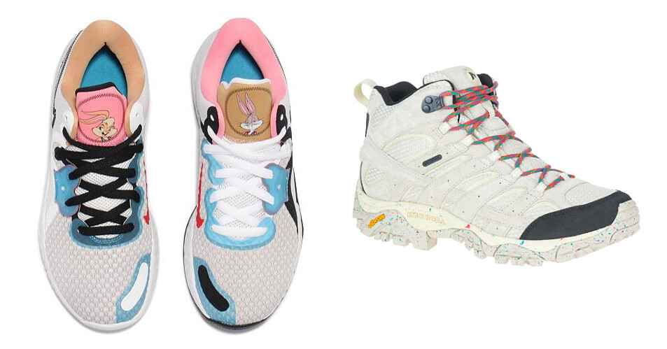 A11館 4F、A8館 B1獨賣：NIKE X SPACE JAM RENEW ELEVATE ll 聯名籃球鞋，推薦價NT2,500；A11 館5F獨賣：MERRELL 男女款中筒防水登山健行鞋，特價NT3,852 原價NT4,280