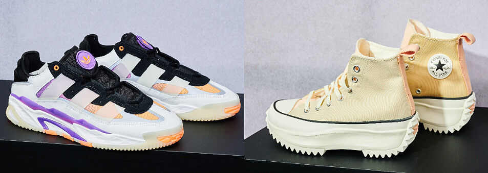 愛迪達 Niteball 特價3,432 原價4,290 八折；A11館4F獨賣 CONVERSE RUN STAR HIKE鞋款，特價NT2,540 原價NT3,180