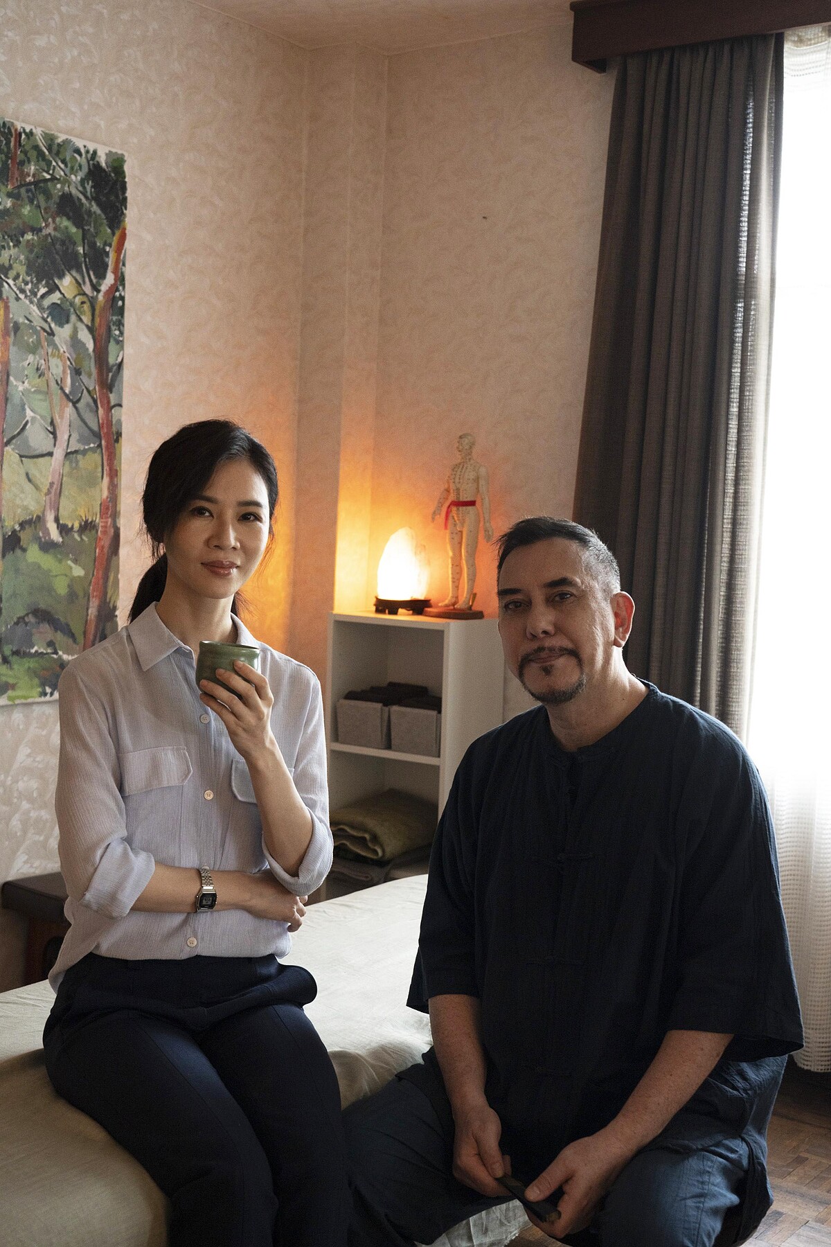 ▲謝盈萱、黃秋生互讚對方。（圖／公視提供）