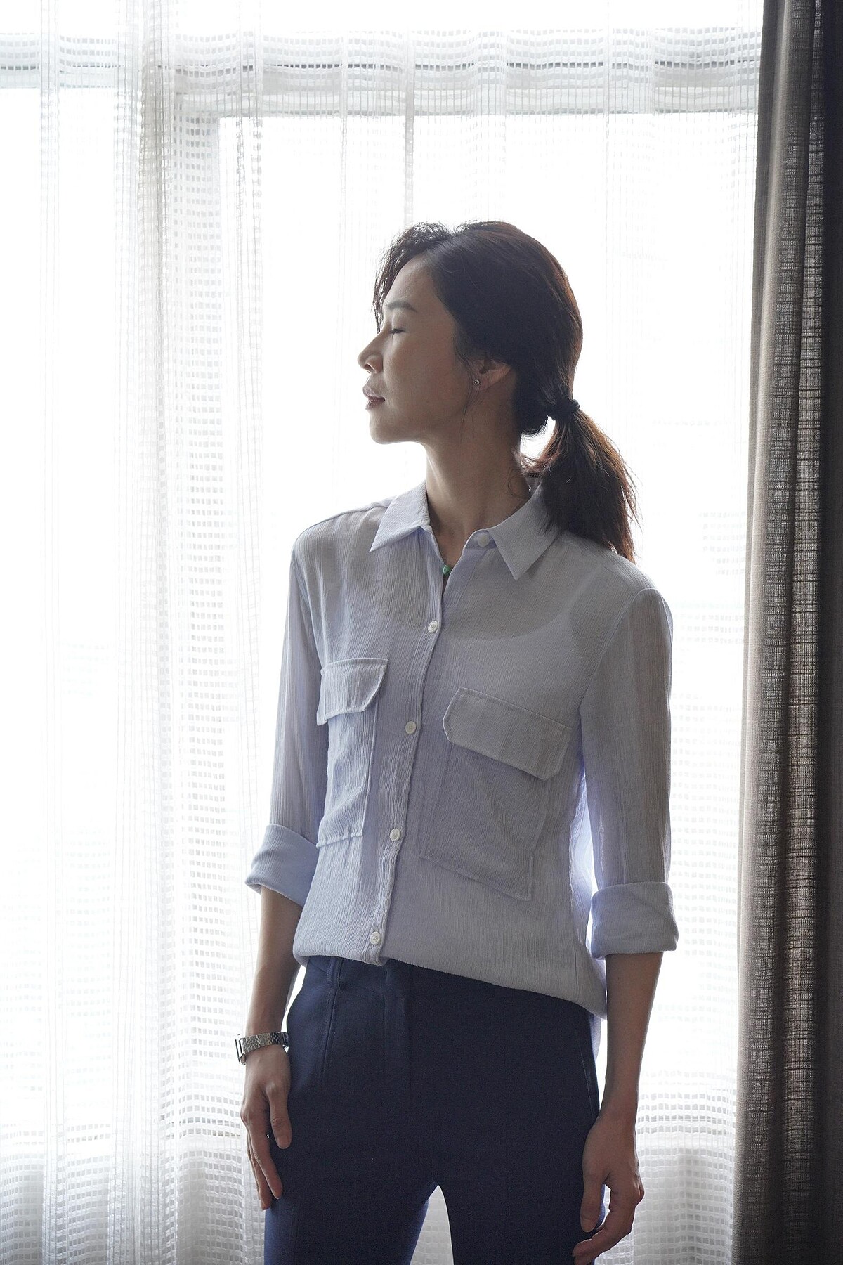 ▲謝盈萱平時會透過冥想舒緩身心。（圖／公視提供）