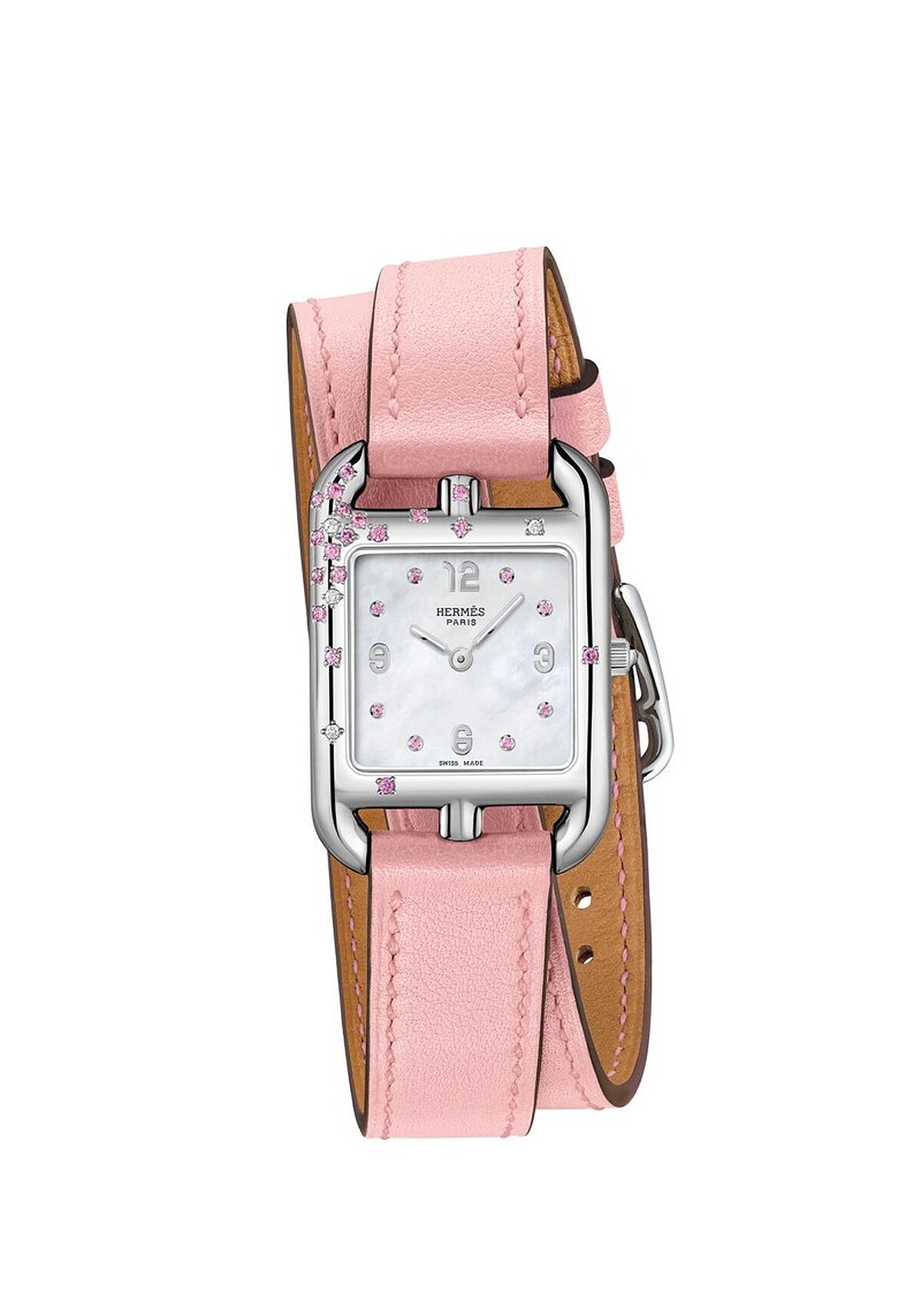 愛馬仕Cape Cod系列Sakura手錶，售價NT163,800。