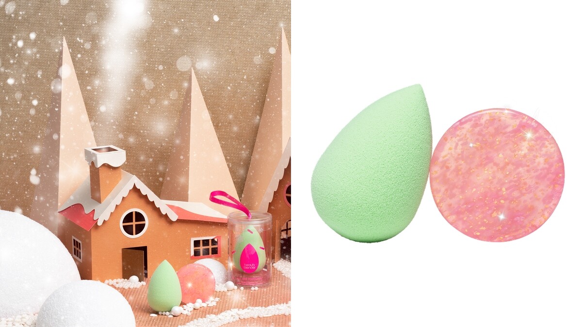 beautyblender 2021甜蜜派對限定系列原創美妝蛋開心果限定組,NT690(價值NT940)