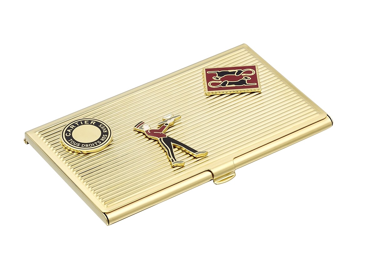 Diabolo de Cartier卡片夾 金色鍍層飾面真漆金屬 參考價格約NT$ 22,900