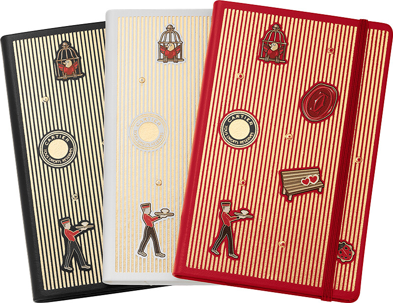 一套三件Diabolo de Cartier筆記本 小牛皮和來自可持續經營森林的紙張 參考價格約NT$ 11,700