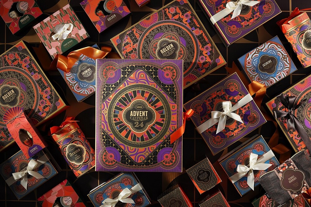 SABON 2021聖誕流金年華系列包裝靈感來自60年代的普普藝術。