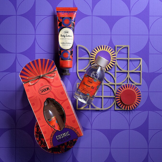 SABON 2021聖誕流金年華沐浴保養禮盒，NT980