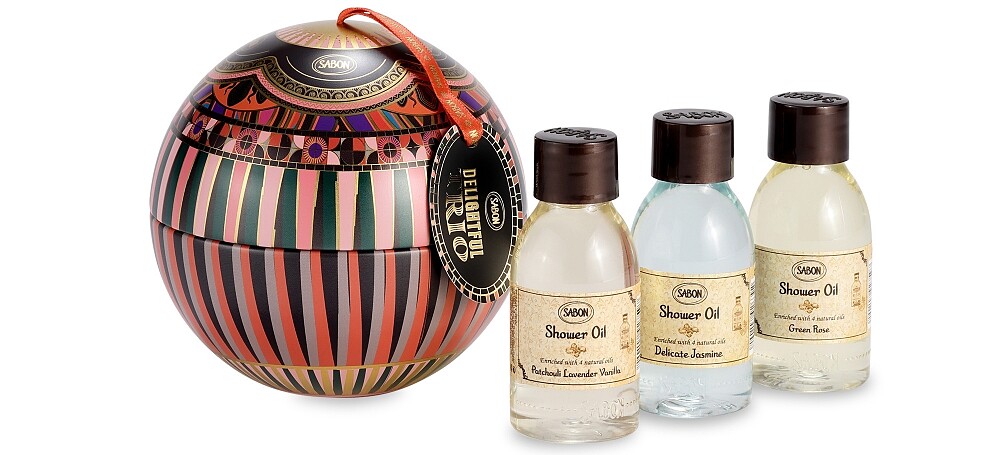 SABON 2021聖誕流金年華迷你沐浴油彩球，NT980