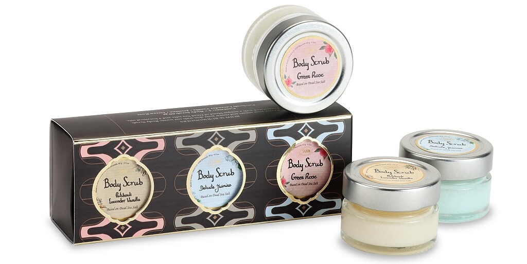 SABON 2021聖誕流金年華迷你身體磨砂膏禮盒，NT1,280