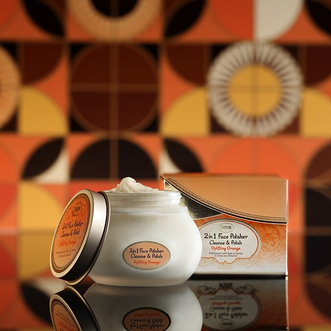 SABON 2021聖誕流金年華二合一臉部純淨磨砂膏200ml(罐裝)，NT1,680