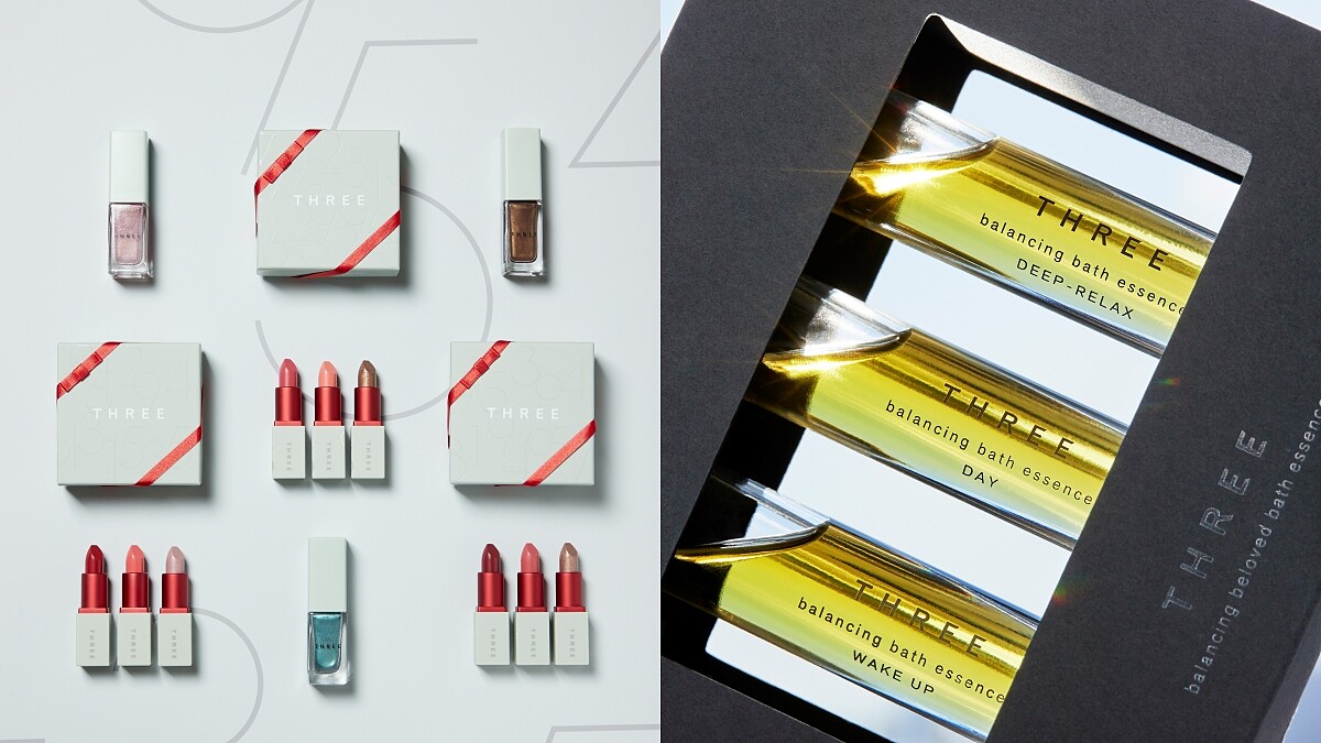 Three 2021 聖誕限定彩妝組暗藏幸運數字！年度販售沐浴精華油療癒登場
