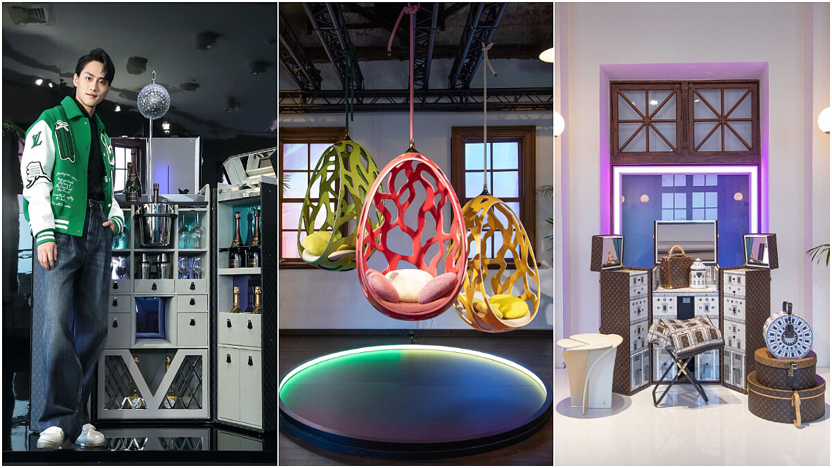 LV 路易威登 Savoir Faire 工藝展，除了經典吊床和梳妝台，玻璃盆栽箱、透明球鞋櫃、派對酒吧行李箱...全都超狂的！