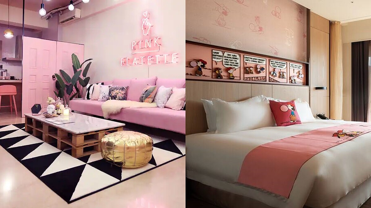 閨蜜小旅行首選！盤點全台5間粉色旅宿，俏皮史努比、馬卡龍插畫萌翻