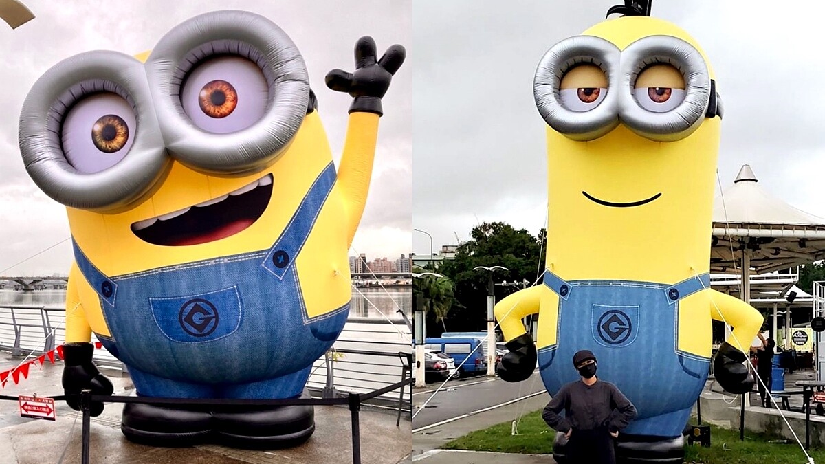 7公尺「巨萌小小兵」攻佔大稻埕！兩大主角驚喜回歸，展期只到明年初