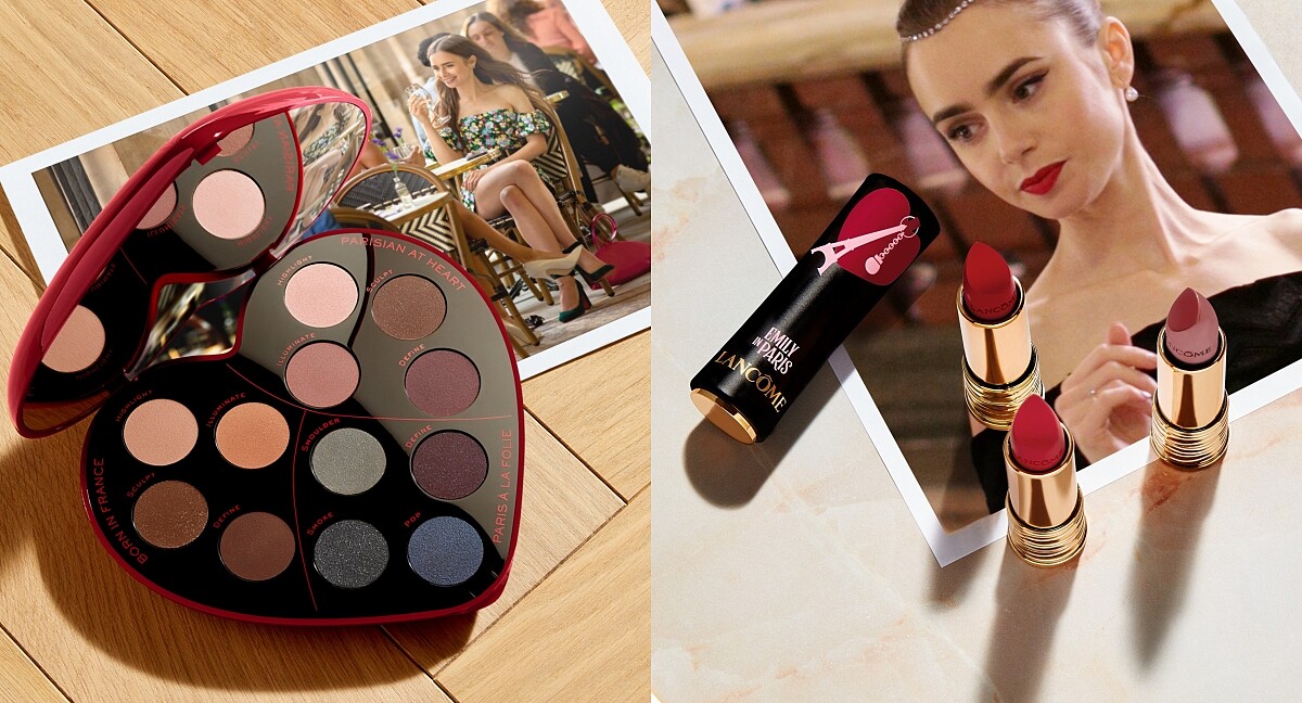 蘭蔻x艾蜜莉在巴黎聯名！限量眼盤、口紅、小黑瓶新裝，法式風情滿點！